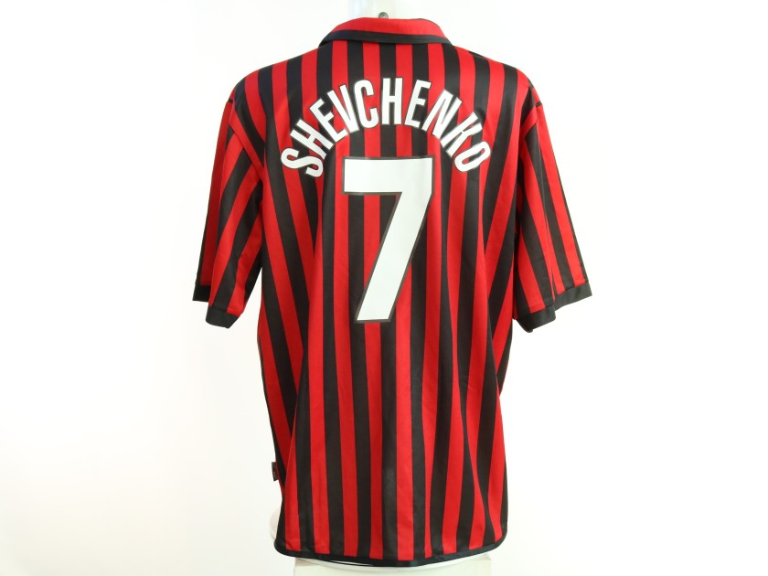 Maglia Ufficiale Shevchenko Centenario Milan, 1999/00 - Autografata