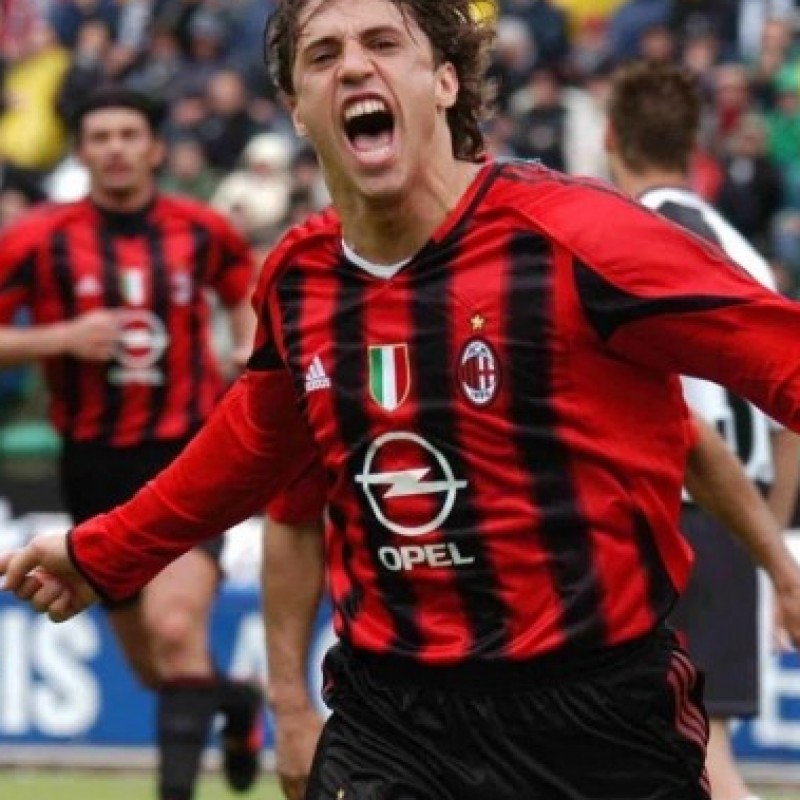 Maglia Milan Crespo preparata/indossata, Champions League 2004/2005