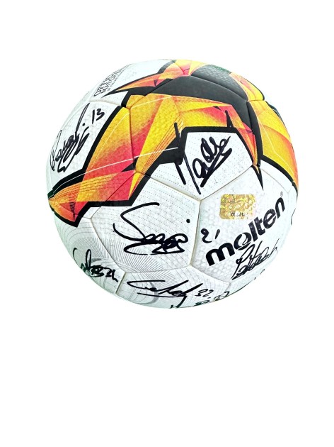 Pallone Match-Ball Europa League - Autografato dalla Rosa Lazio