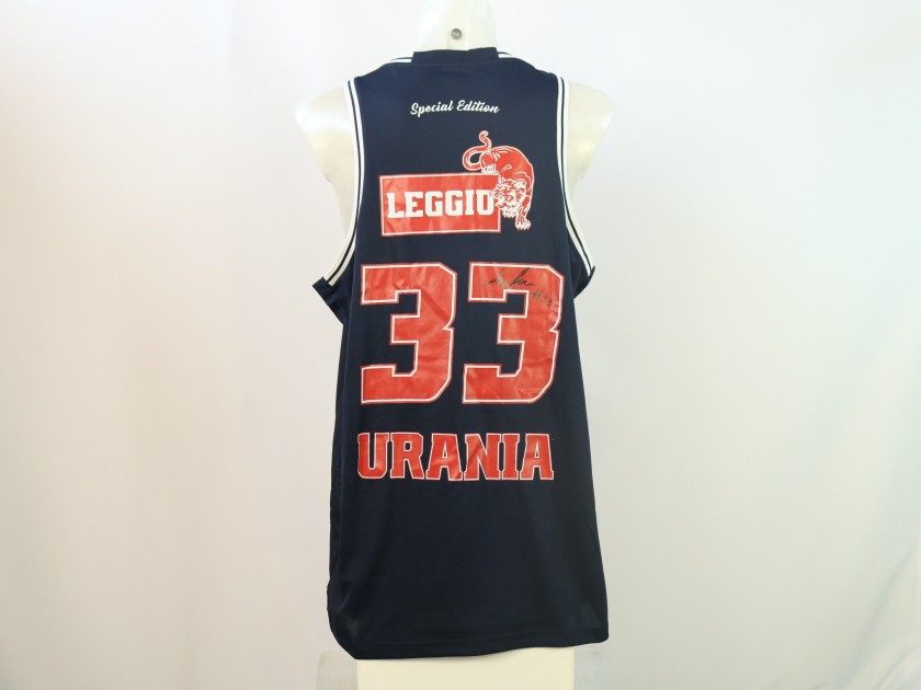 Leggio's Match Worn tank top, Urania Basket 2024 - Signed