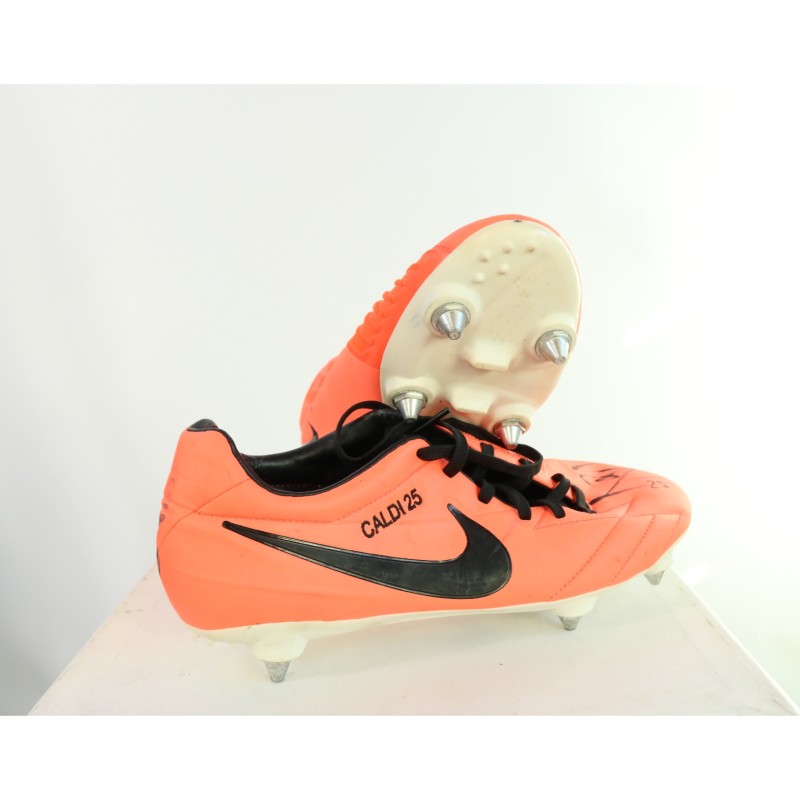  Signed race shoes of Luca Caldirola 2012/13