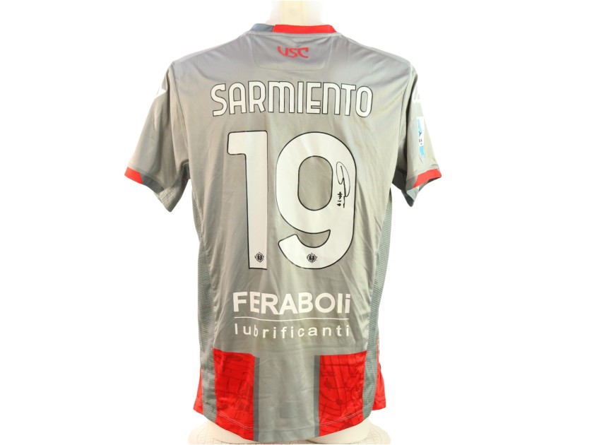 Sarmiento's Signed Unwashed Shirt, Cremonese vs Atalanta 2025