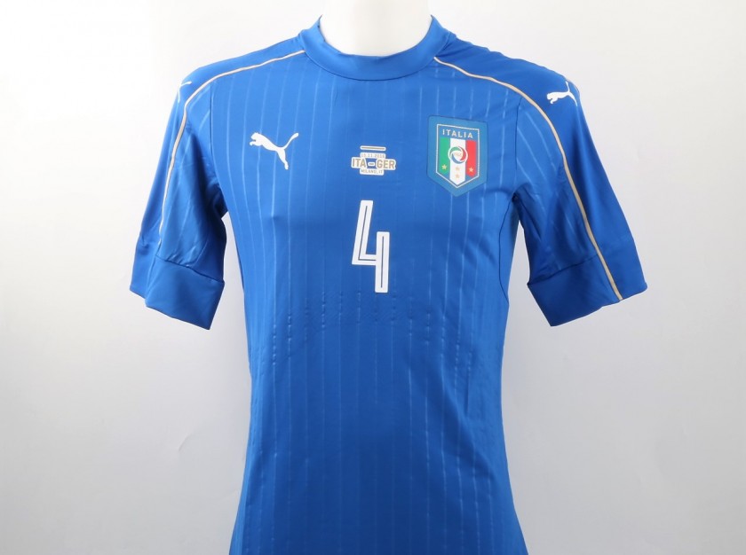 Darmian issued/worn shirt, Italy-Germany 15/11/2016