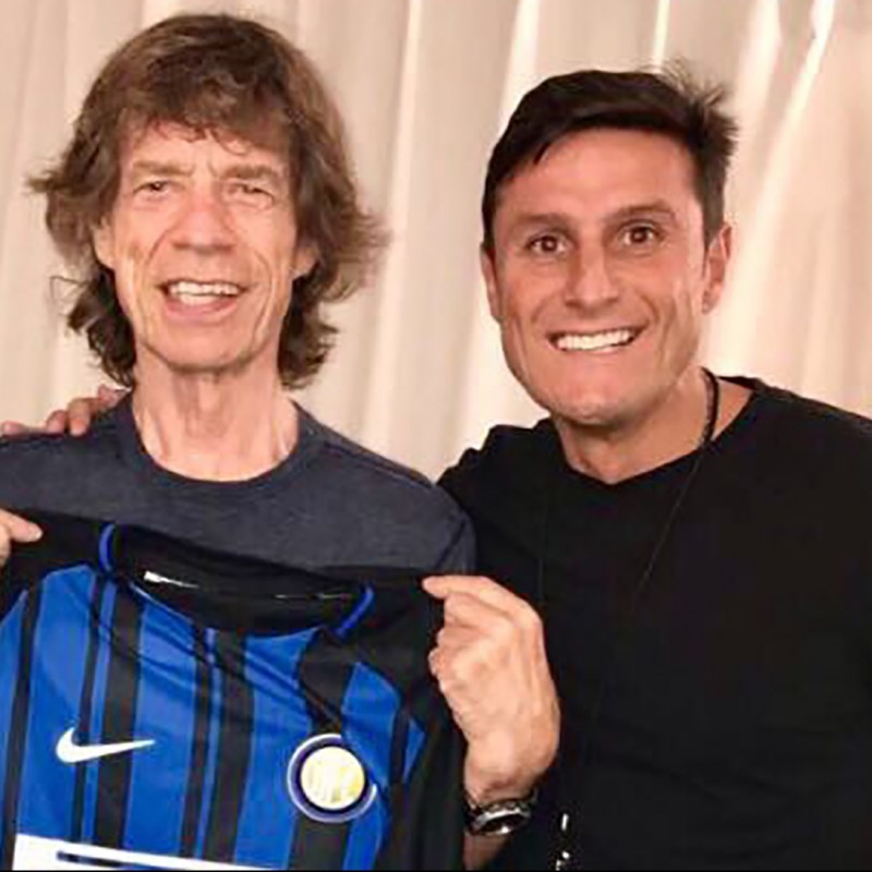 Official Inter 2018/19 Shirt - Signed  by Mick Jagger