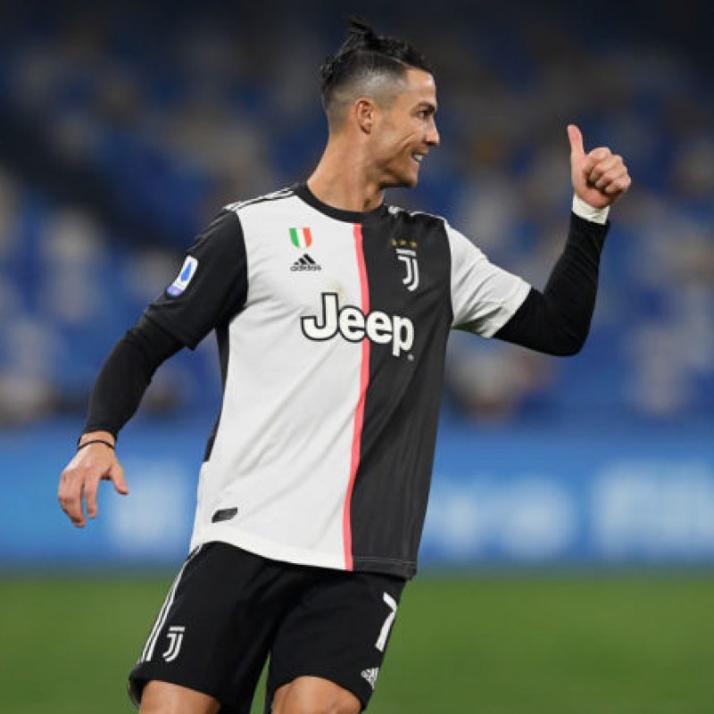 Cristiano Ronaldo Juventus Autographed Adidas 2019-20 Home Authentic Black  Jersey