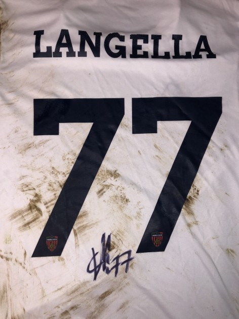 Langella's Signed Unwashed Shirt, Casarano vs Cosenza 2026 - Special Patch FAI