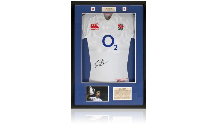 Chris Robshaw Hand Signed Match-Worn England Rugby Jersey 