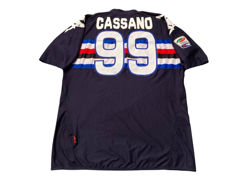 Cassano's Sampdoria Match-Worn Shirt, 2009/10