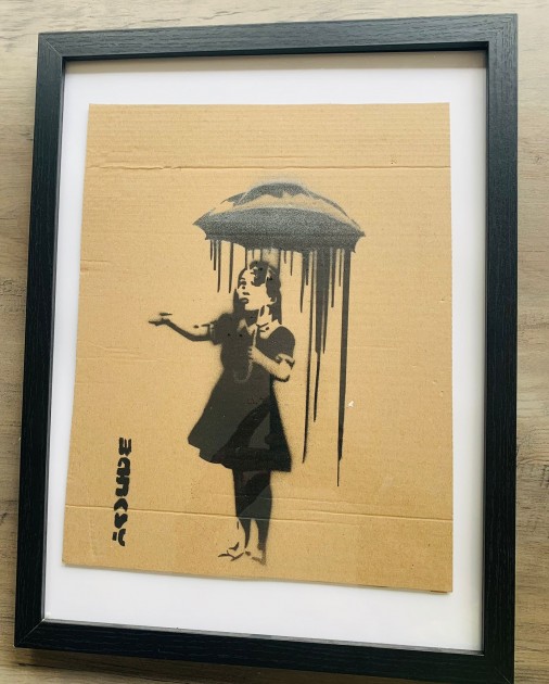 Nola Rain by Banksy - Dismaland Souvenir