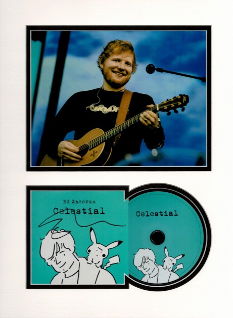 Ed Sheeran Signed and Mounted CD