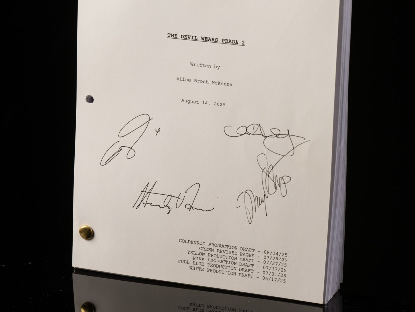 Win The Devil Wears Prada 2 Film Script Signed by the Cast