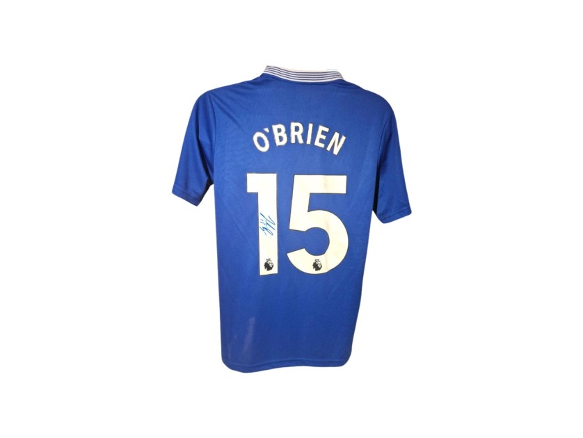 Replica maglia Everton 2024/25 firmata da Jake O'Brien