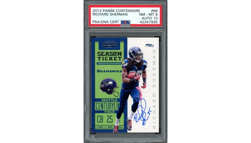 Richard Sherman Signed Rookie Card