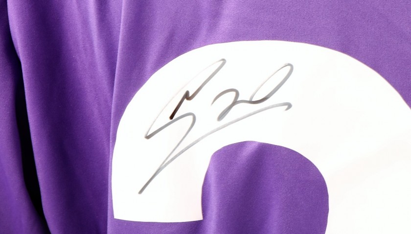 Borja Valero's Official Fiorentina Signed Shirt, 2012/13 - CharityStars