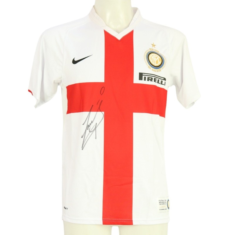 Official Inter Centenary Shirt, 2007/08 - Signed by Javier Zanetti