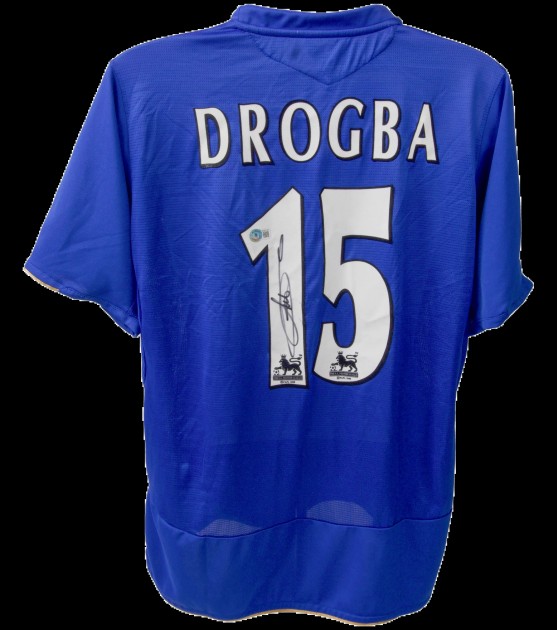 Didier Drogba's Chelsea FC Signed Replica Shirt