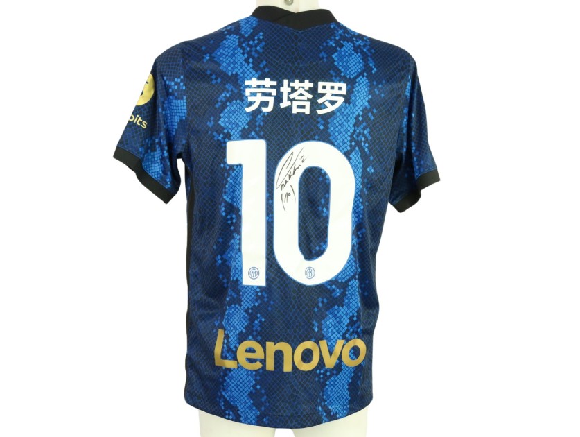 Maglia ufficiale Lautaro Inter, 2021/22 "Capodanno Cinese" - Autografata