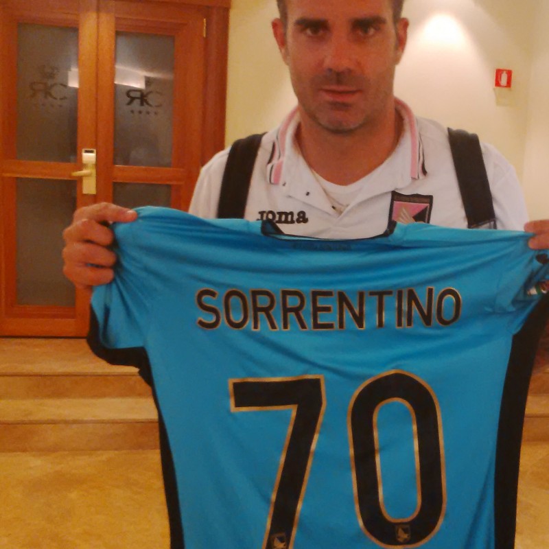 Sorrentino match issued shirt, Palermo-Inter Serie A 2014/2015 - signed