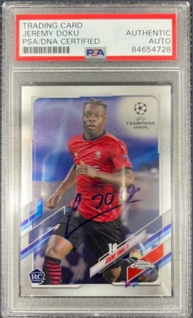 Collectable Card Signed By Jérémy Doku