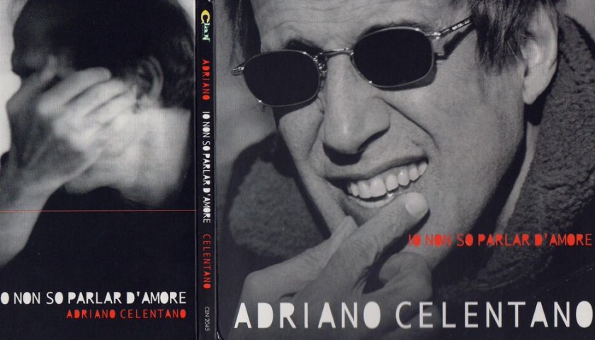 Album "Io non so parlar d'amore" autografato da Adriano Celentano