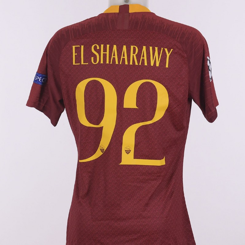 El Shaarawy's Match-Issue Shirt, Roma-Real Madrid CL 18/19