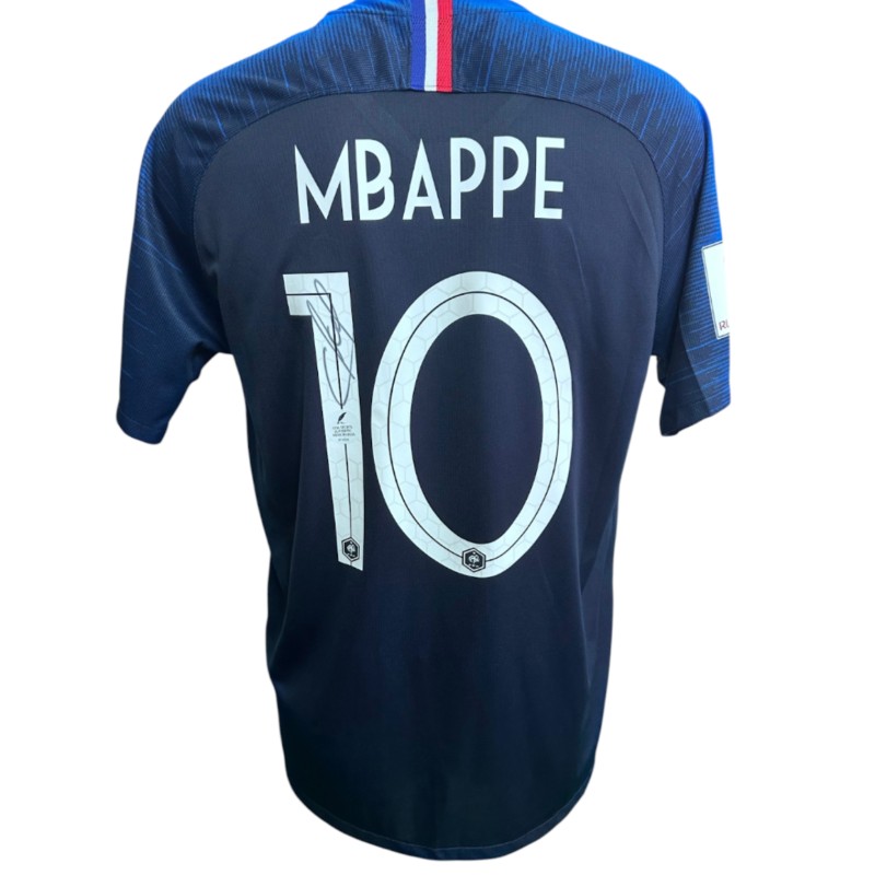 Mbappe's France Signed Replica Shirt, FIFA World Cup 2018