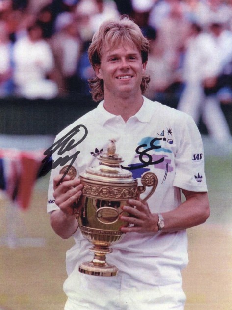 Photograph signed by Stefan Edberg