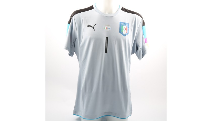 Scuffet's Match-Issue/Worn Italy-San Marino Friendly 2017 Shirt
