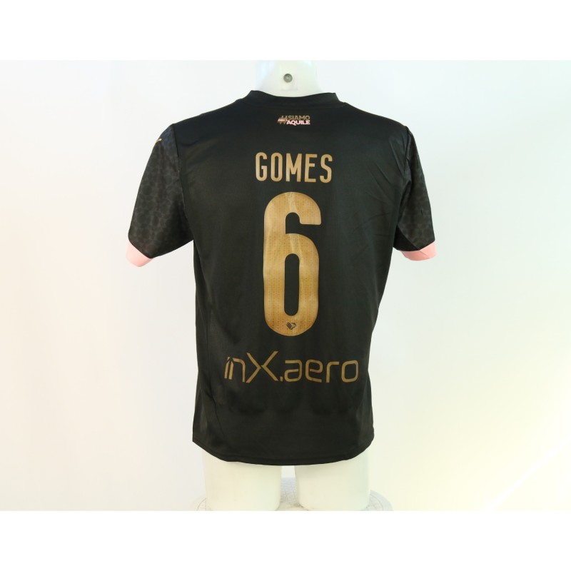 Gomes' Carrarese vs Palermo Unwashed Shirt, 2024