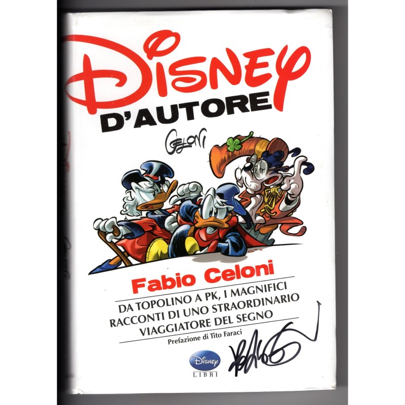 Libro "Disney d'Autore" autografato da Fabio Celoni