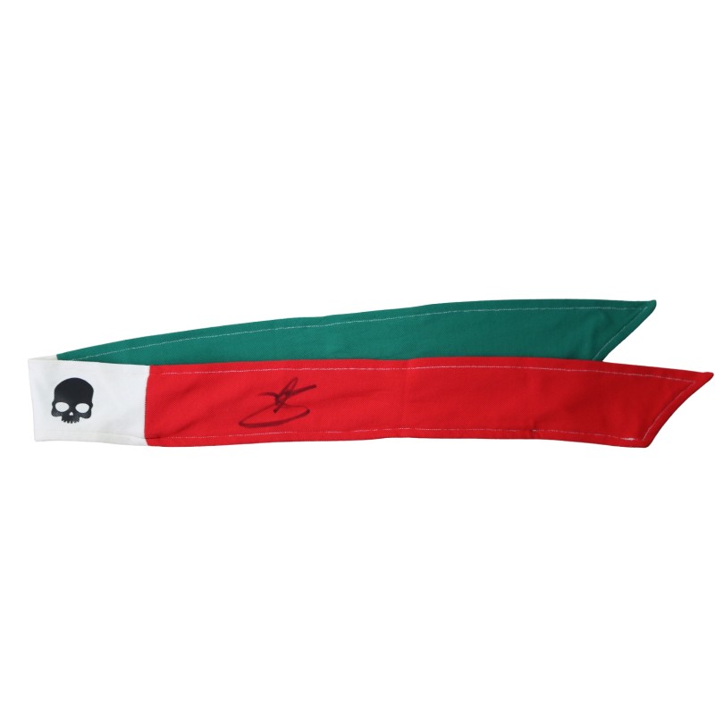 Unwashed Hydrogen Armband, 2018 Davis Cup - Signed by Fabio Fognini