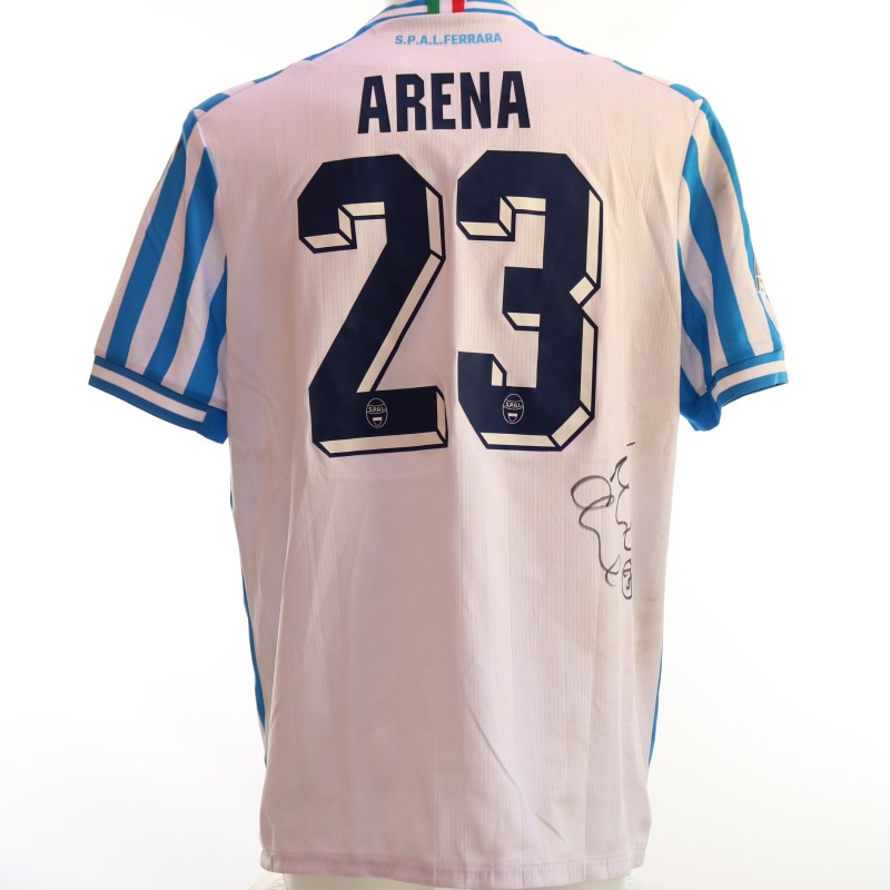 Arena's Signed Unwashed Shirt, SPAL vs Ascoli 2024 