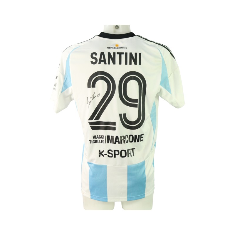 Santini's Unwashed Signed Shirt, Virtus Entella vs Legango 2024