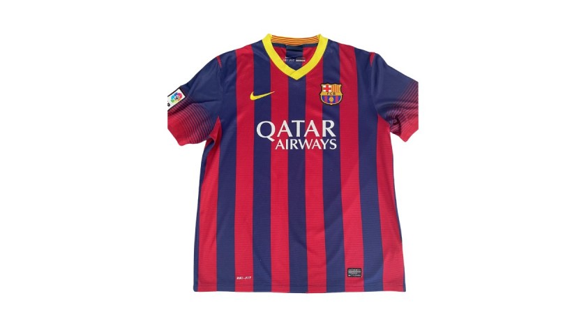 Messi's FC Barcelona Signed Match Shirt, 2013/14 - CharityStars