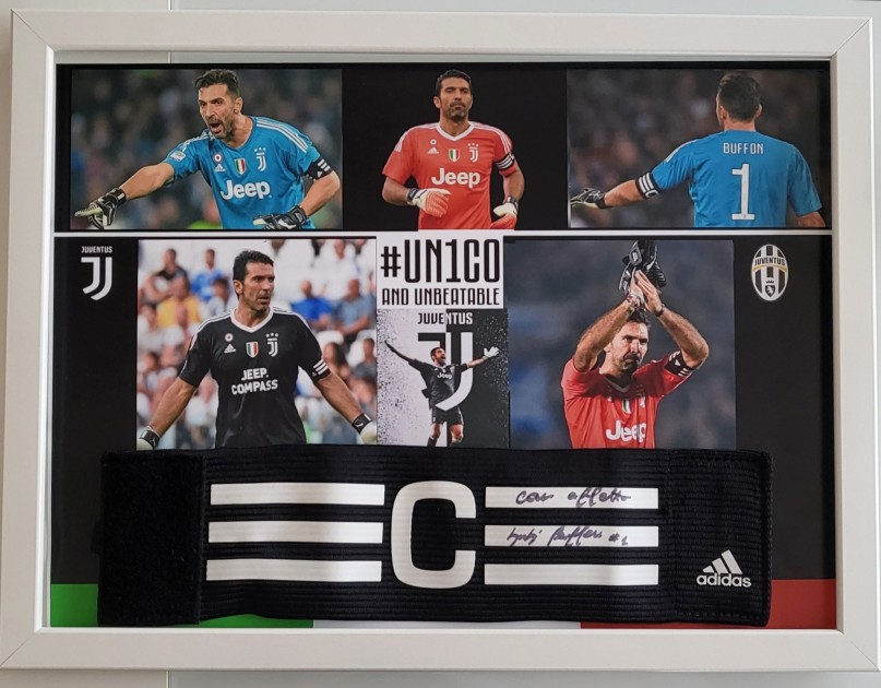 Juventus vs Atalanta Adidas Match-Issued Captain's Armband - Signed by Gianluigi Buffon