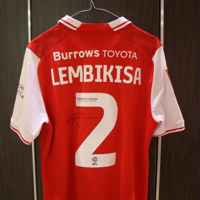 La maglia autografata di Dexter Lembikisa del Rotherham United
