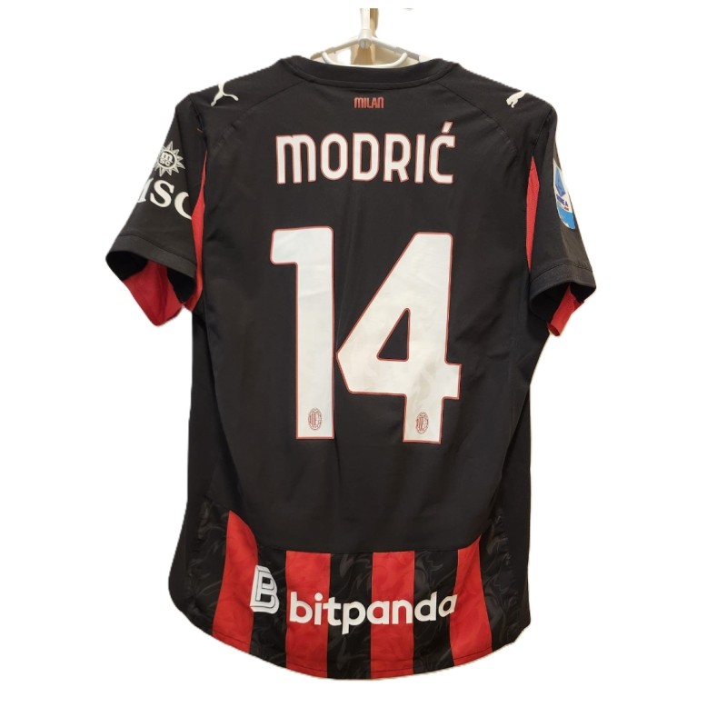 Luka Modric's AC Milan 2025/26 Match Worn Shirt vs Lazio