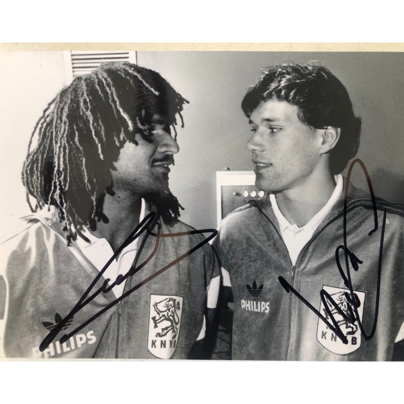 Fotografia - Autografata da Gullit e Van Basten