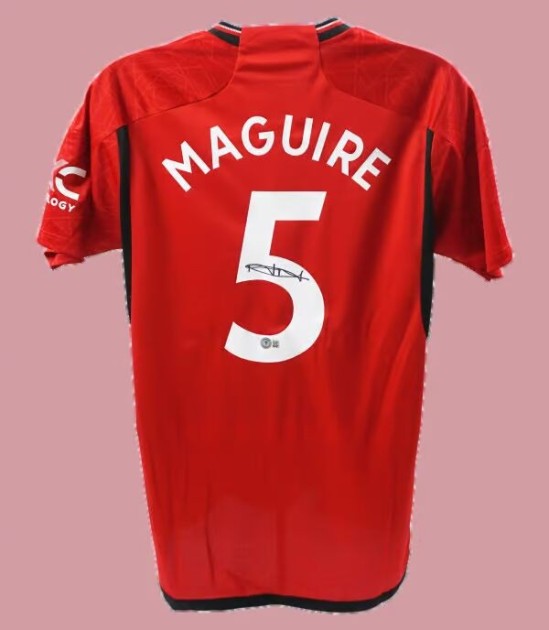 Harry Maguire's Manchester United Signed Replica Shirt