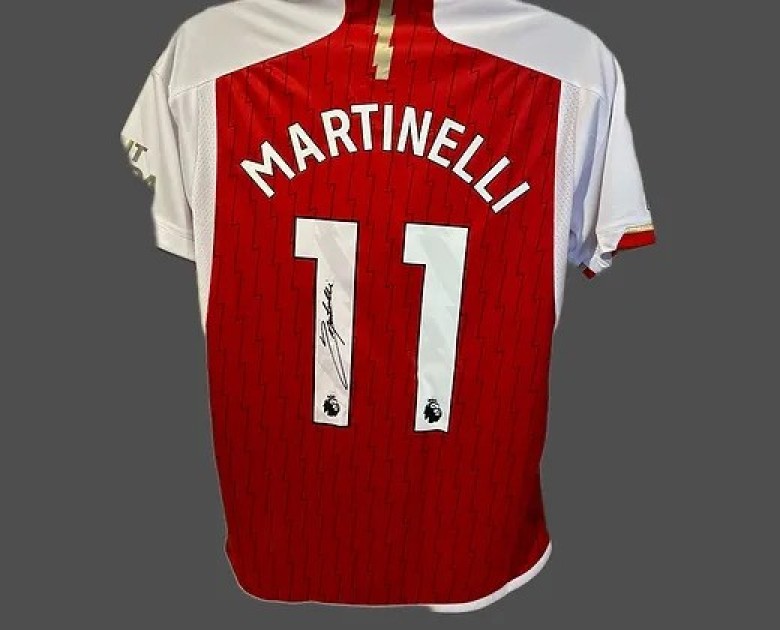 Gabriel Martinellis Arsenal 202324 Signed And Framed Shirt Charitystars 0853