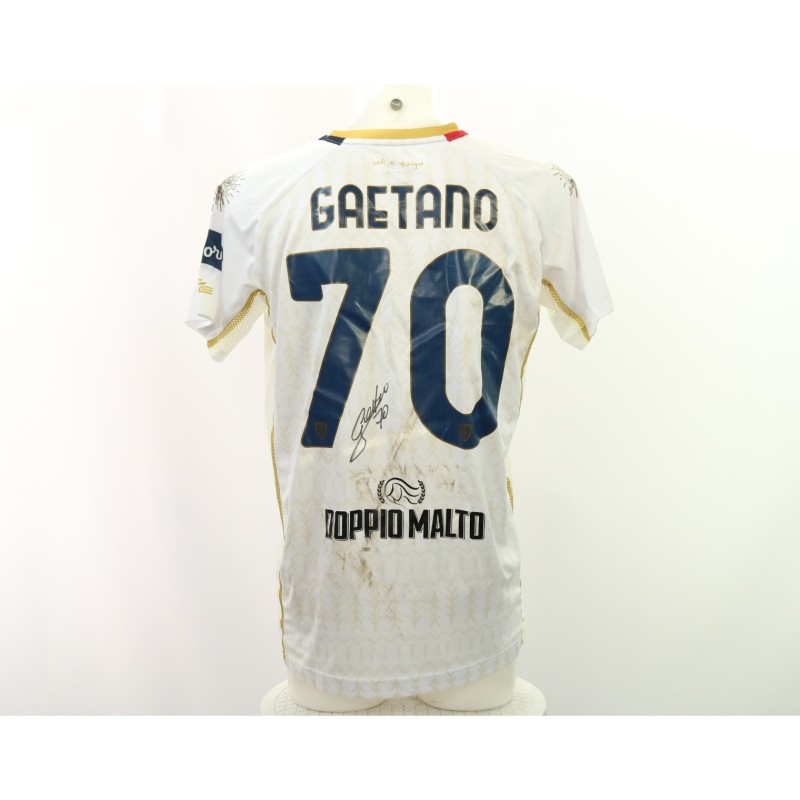 Gaetano's Fiorentina vs Cagliari Signed Unwashed Shirt, 2024