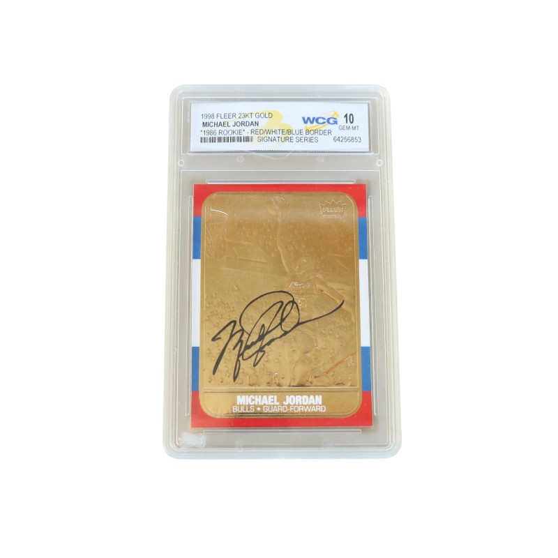 Michael Jordan 1998 Fleer Signature Series Rookie Card 