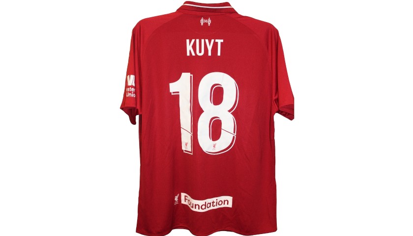Kuyt's Liverpool Legends Game Worn and Signed Shirt
