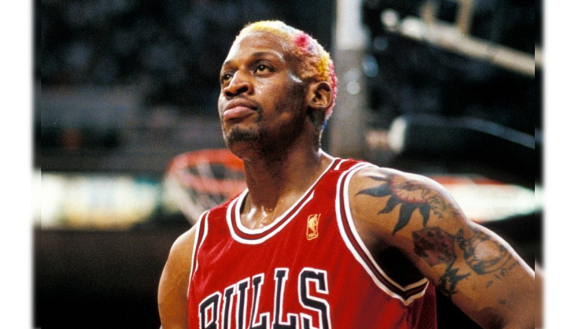 Rodman's Official Chicago Bulls Signed Framed Jersey