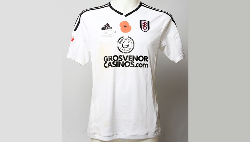 Poppy Shirt Signed by Fulham FC's Ryan Sessegnon