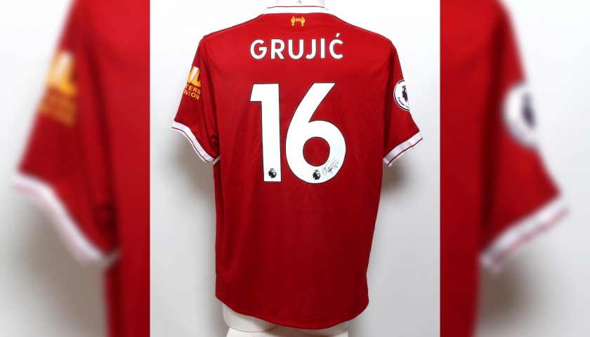 Grujic Signed Limited Edition “Seeing is Believing” 2017/18 Liverpool FC shirt