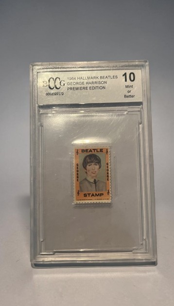 George Harrison The Beatles Beckett 10 Hallmark Stamp