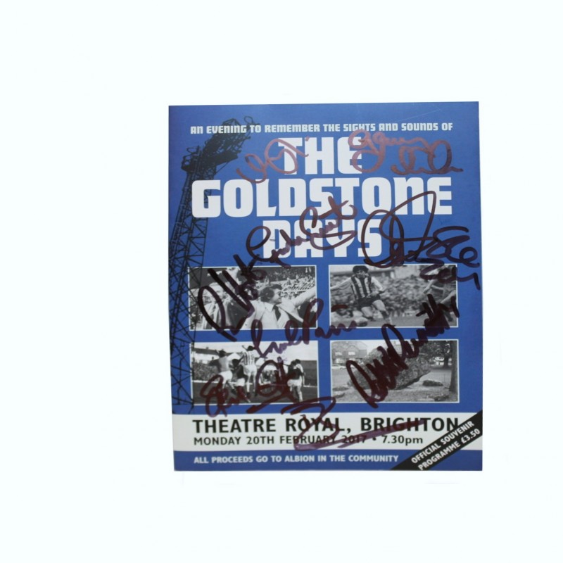 The Goldstone Days…20 Years On! Programme Signed by the Players