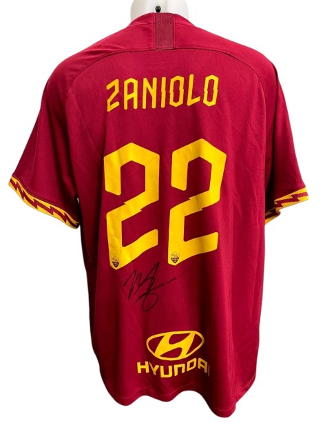 Zaniolo's Roma Official Signed Shirt, 2019/20