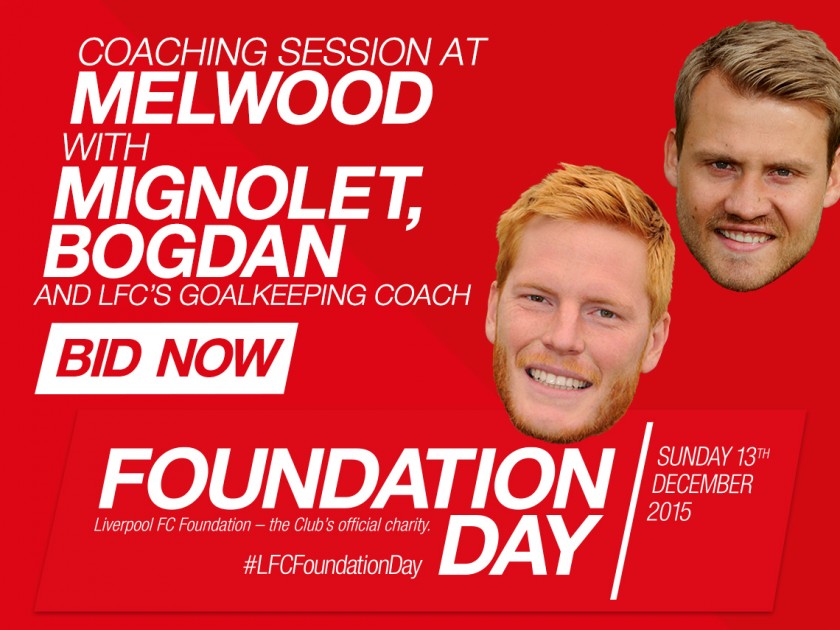Get top coaching tips for you and a friend as you train with the LFC Goalkeepers at the famous Melwood Training Ground